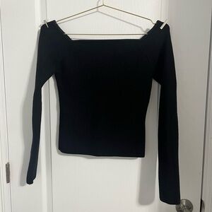 Ardene Black Off-the-Shoulder Sweater